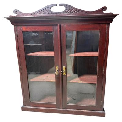 Antique Mahogany Hutch / Display Cabinet