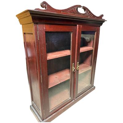 Antique Mahogany Hutch / Display Cabinet