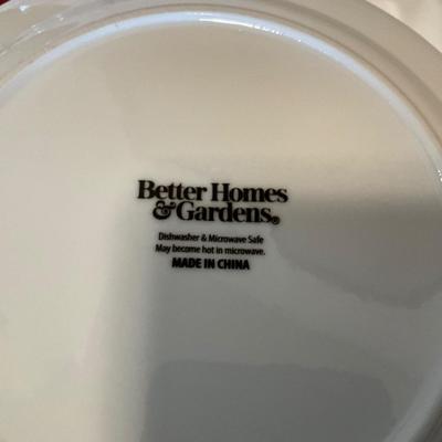 Better Homes and Gardens Plates, Drinking glasses, Serving Bowls