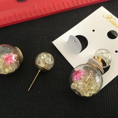 Glass Earrings. Super Cute