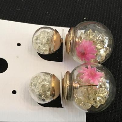 Glass Earrings. Super Cute