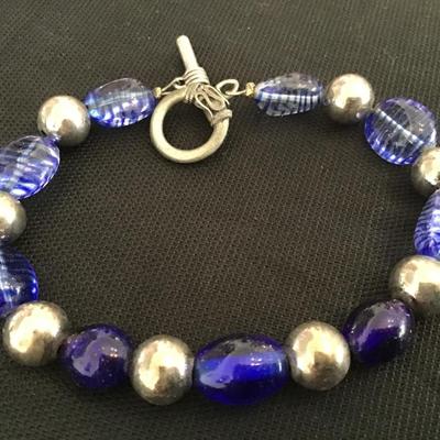 Blue Glass Bracelet