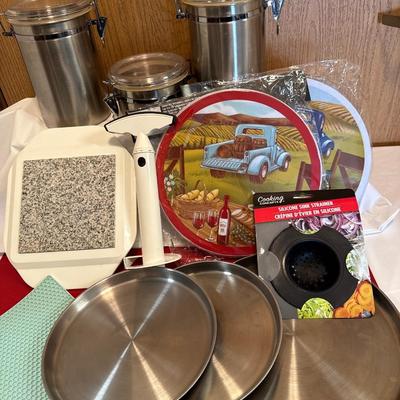 Canisters, burner covers, hot pot, pineapple peeler