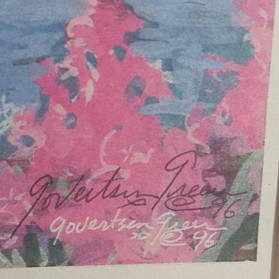 Wall Art - Watercolor "Summer" Signed and dated