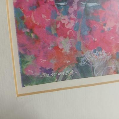 Wall Art - Watercolor "Summer" Signed and dated