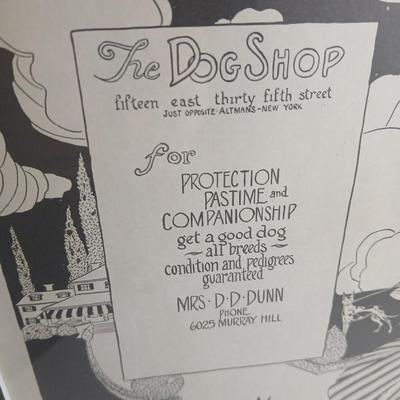 Wall Art - Framed Carl Haslam -The dog mart - The dog shop - Mrs. D-D-DUNN