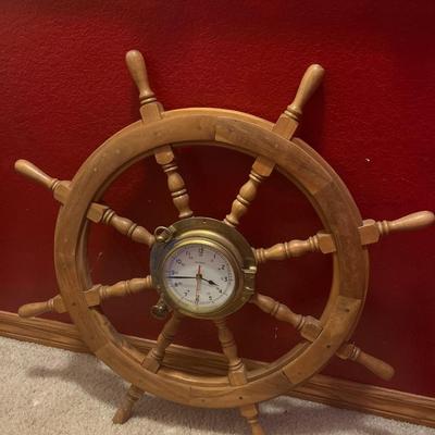 Vintage ship wall clock