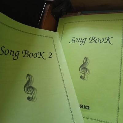 Piano Bench full of music books