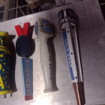 Various Name Brand Beer Tap Handles Set #2