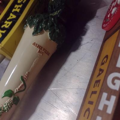 Various Name Brand Beer Tap Handles Set #3