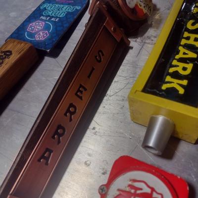 Various Name Brand Beer Tap Handles Set #3