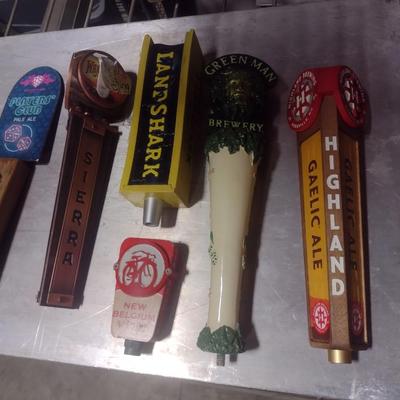 Various Name Brand Beer Tap Handles Set #3