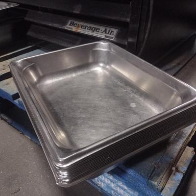 Set of 11 NSF Commercial Stainless Warming Pans 10"x12"