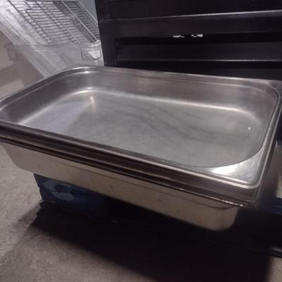 Set of 3 NSF Commercial Stainless Warming Pans 12"x21"