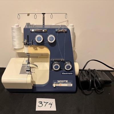 White Super Lock 534 Surging Sewing Machine