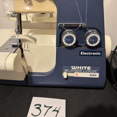 White Super Lock 534 Surging Sewing Machine