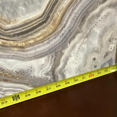 Large Canvas Agate Wall Art