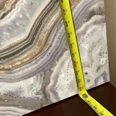 Large Canvas Agate Wall Art