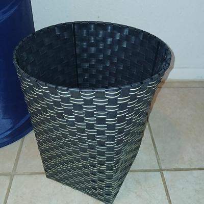 Laundry hamper and a trash can