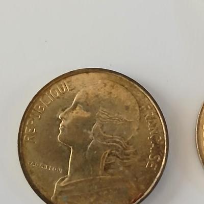 Foreign coins from France
