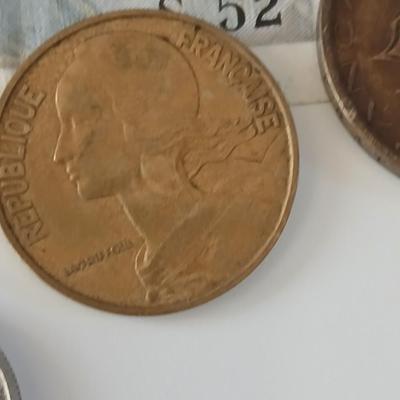 Foreign coins from France