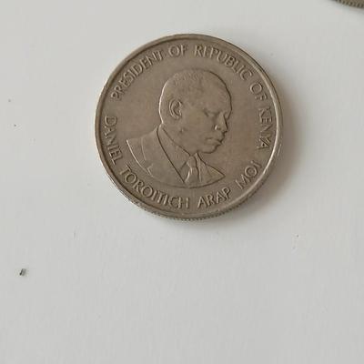 Collection of coins from Kenya