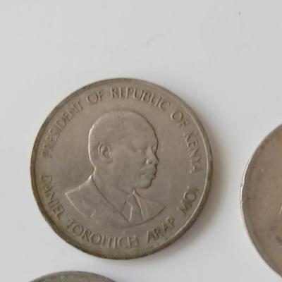 Collection of coins from Kenya