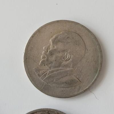 Collection of coins from Kenya