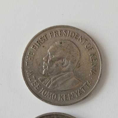 Collection of coins from Kenya