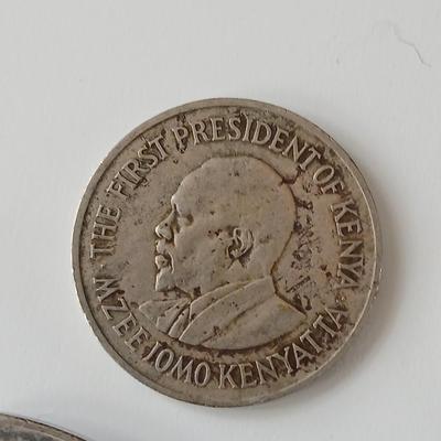 Collection of coins from Kenya