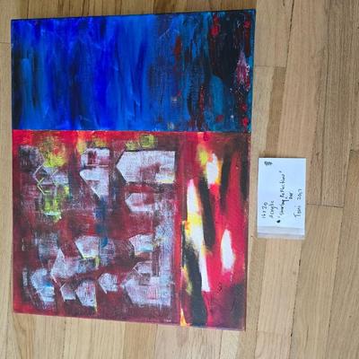 Original acrylic on canvas art - Toni Nohe "Sharing our reflections" 2007