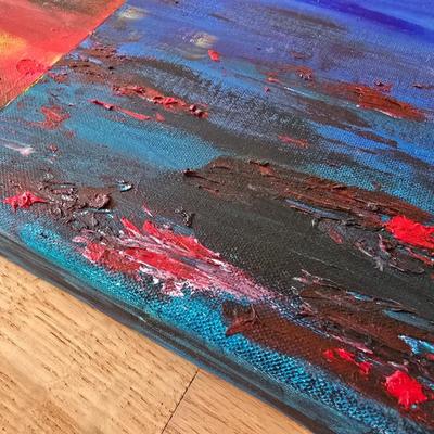Original acrylic on canvas art - Toni Nohe "Sharing our reflections" 2007