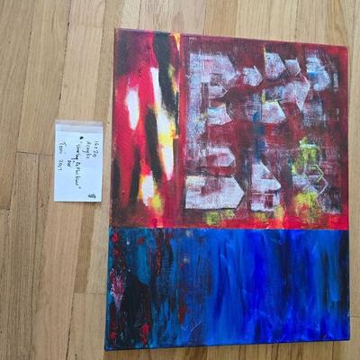 Original acrylic on canvas art - Toni Nohe "Sharing our reflections" 2007
