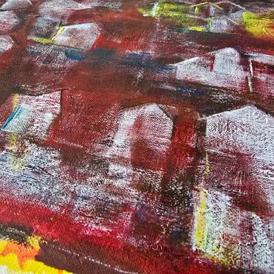 Original acrylic on canvas art - Toni Nohe "Sharing our reflections" 2007