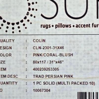 Surya trade rug Persian pink 31" x 46" throw rug