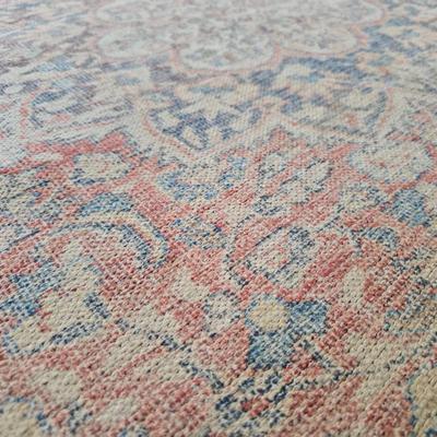 Surya Ornate medallion pink / blue area rug 5' x 7'