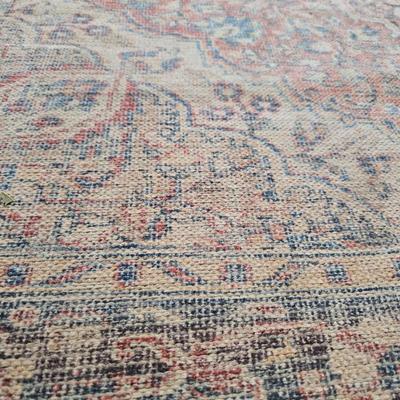 Surya Ornate medallion pink / blue area rug 5' x 7'