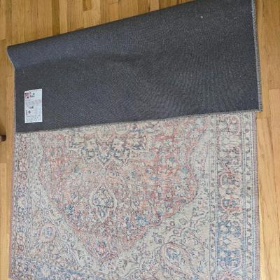 Surya Ornate medallion pink / blue area rug 5' x 7'