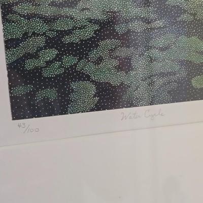 Numbered and signed Wall art "Water cycle" Dave Buena 43/100