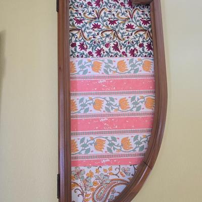 Antique Tri fold Wall mirror with decorative sides