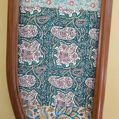 Antique Tri fold Wall mirror with decorative sides