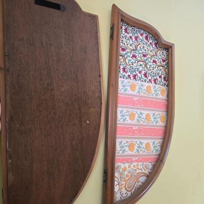 Antique Tri fold Wall mirror with decorative sides
