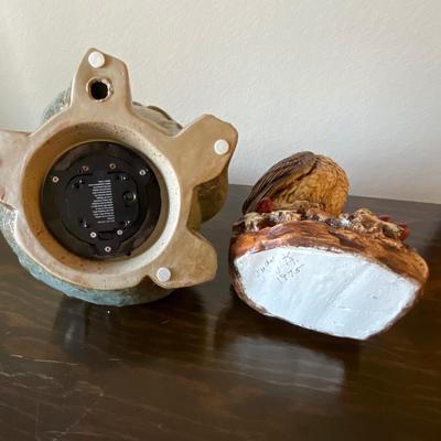 Ceramic Frog (lights up) and Ceramic Owl