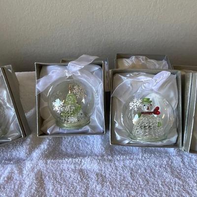 4 Crystal Ornaments