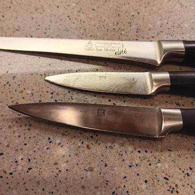 ONEIDA FLATWARE WITH SERVING PIECES, SOME KITCHEN UTENSILS AND CUTLERY