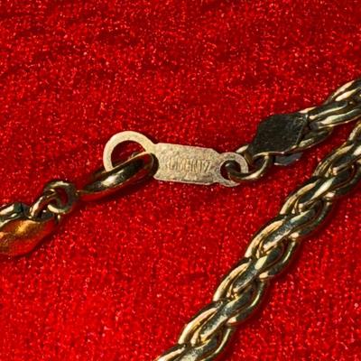 J7-vintage locket and Krementz chain