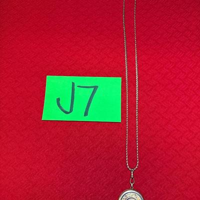 J7-vintage locket and Krementz chain