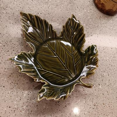 CLAY PITCHERS, GLASS CANISTER, LEAF DISH AND FRIDGE DISH