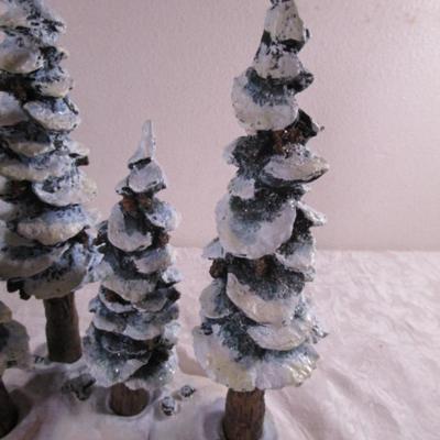 Dept 56 Frosted 3D Treescape