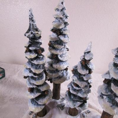 Dept 56 Frosted 3D Treescape